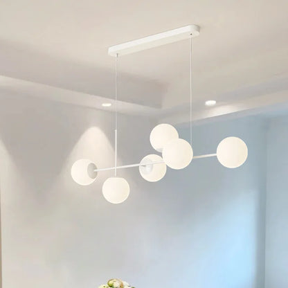 DecorBites™ French White Pendant Chandelier Light Set with E27 Bulb for Elegant Décor