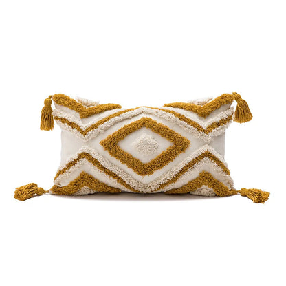 DecorBites™ Boho Diamond Pillow Cover Set - Orange Pink Green Black - 45x45cm 30x50cm