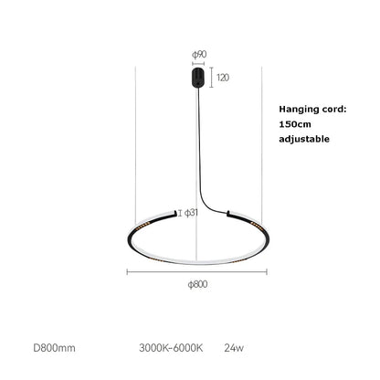 DecorBites™ LED Square Sensor Chandelier for Living Room Lighting