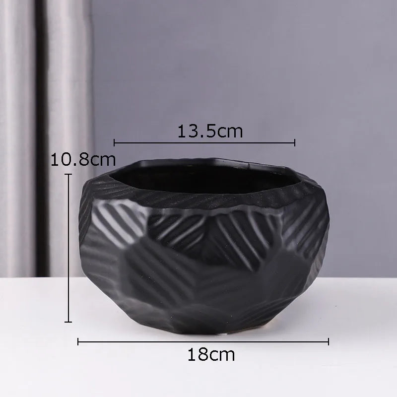 DecorBites™ Ceramic Vase Modern Decor Ornaments Pot Plants Flower Arrangement Ornamental Decor vase
