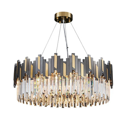 DecorBites™ Crystal LED Chandelier with Remote Control for Home Living Room Kitchen Lighting