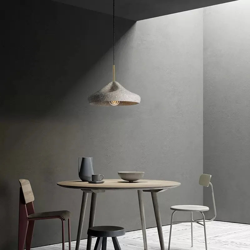 DecorBites™ Industrial Style Pendant Chandelier, Grey/Black E27 Lamp for Bedroom, Coffee Shop, Bar