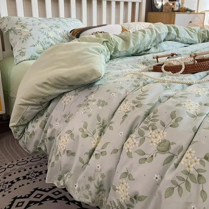 DecorBites™ Boho Cotton Printed Bedding Set | Super Soft Bed Sets for Single Double Size