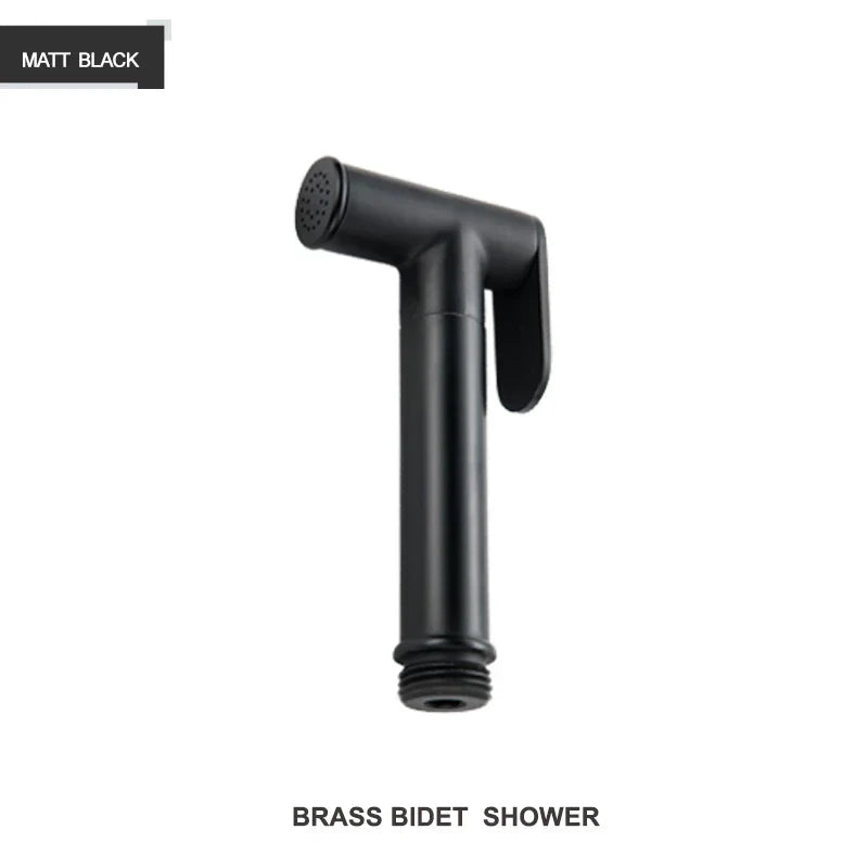DecorBites™ Brass Bidet Shower Head with Double Outlet Angle Valve