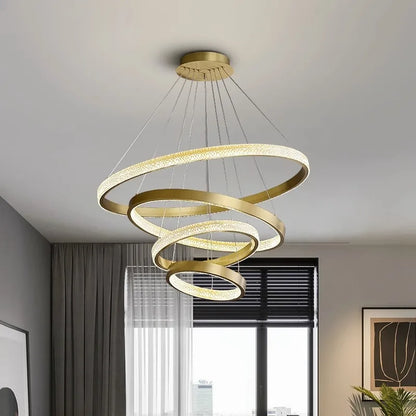 DecorBites™ Crystal Chandelier for Living and Dining Room, Luxury Pendant Light for Home Décor