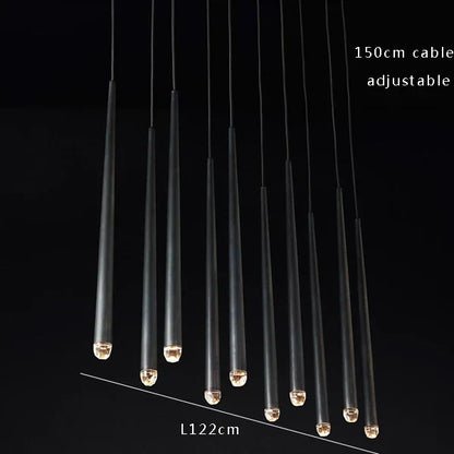 DecorBites™ Crystal Water Drop Ceiling Chandelier for Classic Living Room Decor