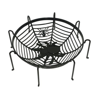 DecorBites™ Halloween Skull Spider Tray Snack Storage Plate Fruit Basket Candy Box