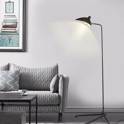 DecorBites™ Adjustable Arm Floor Lamp: Japanese Ceiling Light for Industrial Loft Decor
