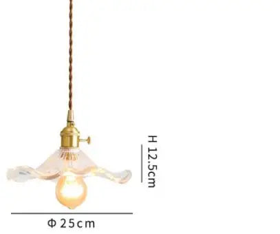 DecorBites™ Blue Glass Pendant Lights - Bedroom Dinning Living Room Fixtures