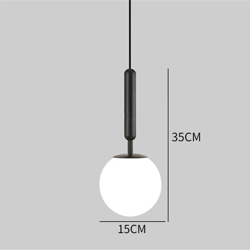 DecorBites™ Golden Glass Balls Chandelier Ceiling Light for Elegant Home Decor