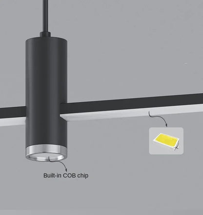 DecorBites™ Black Gold LED Pendant Lights for Modern Minimalist Dining Room Chandelier