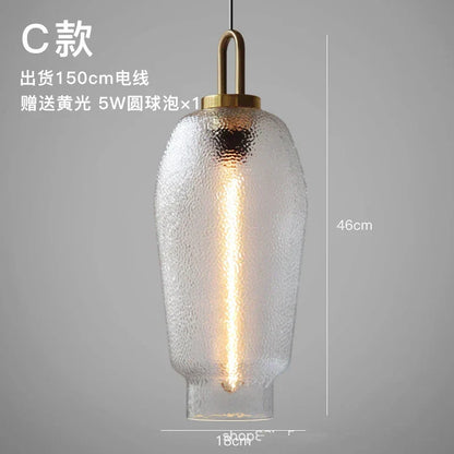 DecorBites™ Glass Pendant Lights - Modern Nordic LED Hanging Lamp for Home Decor