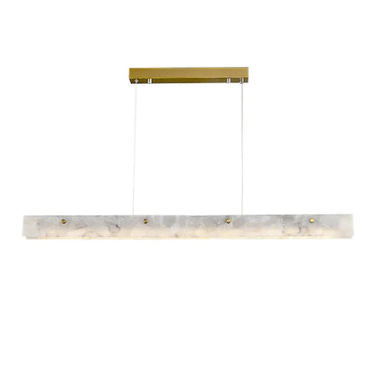 DecorBites™ Art Deco Marble Steel Chandelier: Modern LED Black Gold Lighting for Dinning Room