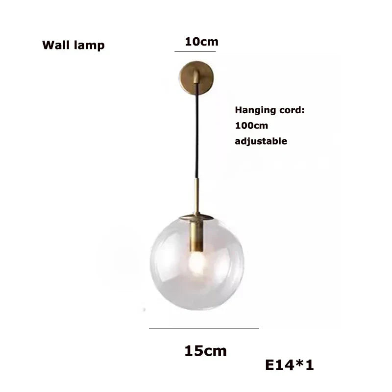 DecorBites™ LED Glass Bubble Chandelier: Grand Globe Designs in Gold, Chrome, and Black