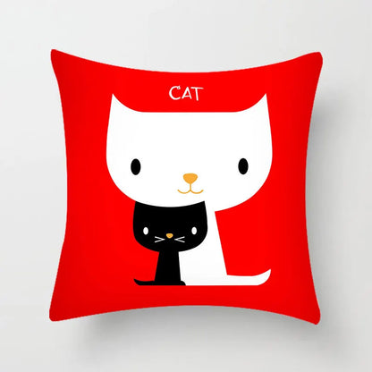 ™ Hello Cat Pillow Cover - Modern Design for Home Decor - Cute & Cozy