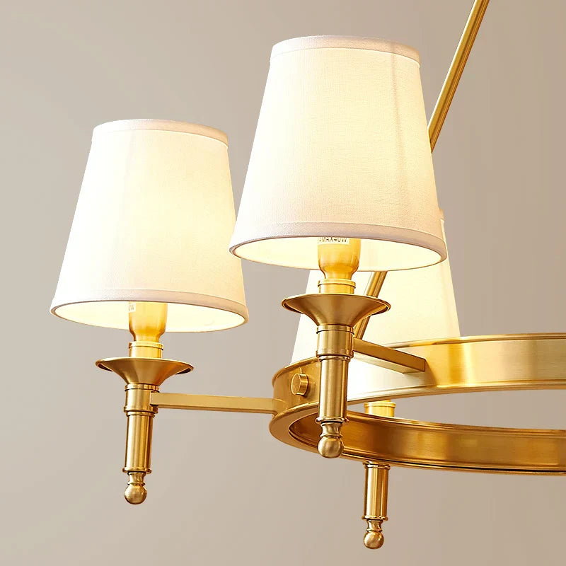 DecorBites™ Copper American Chandelier: Luxury Modern Living Room, Dining Room, Bedroom Light