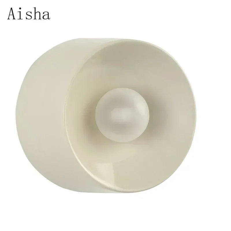 DecorBites™ Bauhaus Metal Wall Lamp Black/White 15cm/18cm for Home Living Room LED Lighting