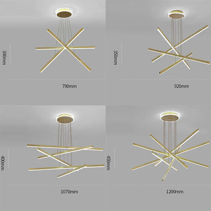 DecorBites™ Luminous Ceiling Plate Chandelier: Modern Aluminum LED Light for Living Room Dining Table