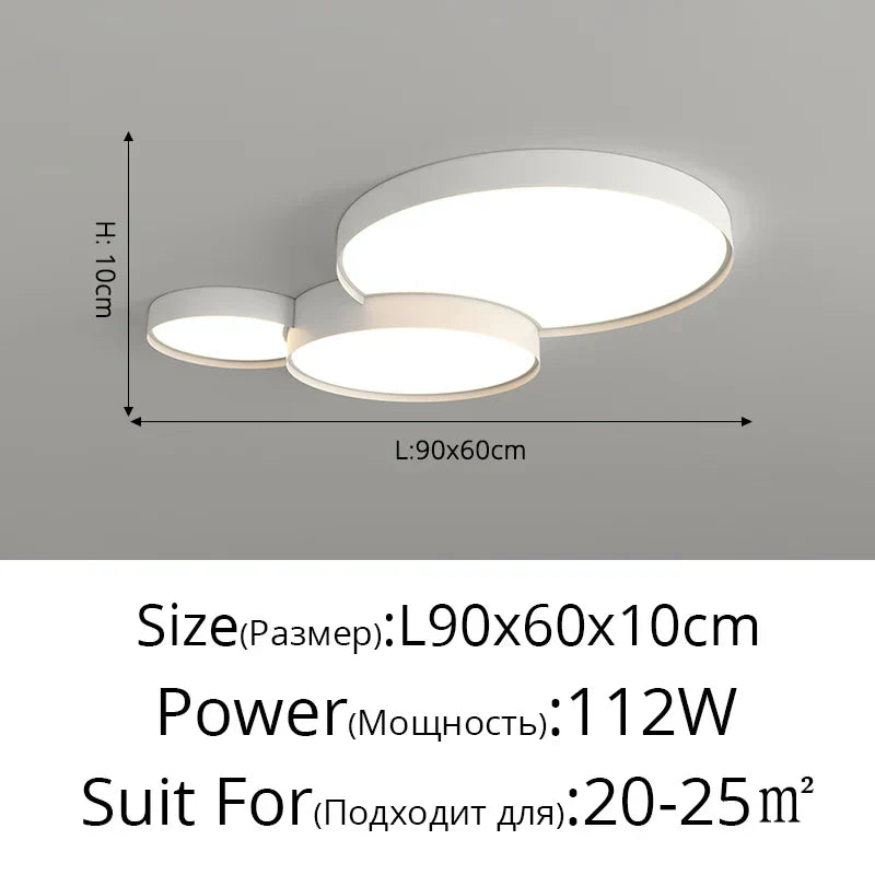 DecorBites™ LED Acrylic Chandelier - Modern Indoor Lighting for Bedroom Kitchen Living Room