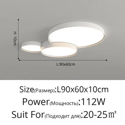 DecorBites™ LED Acrylic Chandelier - Modern Indoor Lighting for Bedroom Kitchen Living Room