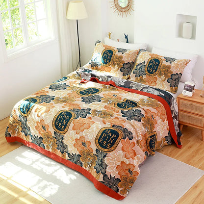 DecorBites™ Cotton Gauze Towel Blanket - Double Sided Yarn-Dyed Jacquard for Adult and Children