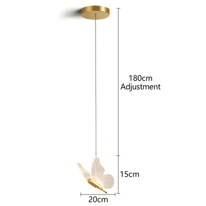 DecorBites™ Butterfly LED Pendant Chandelier for Living Room and Bedroom