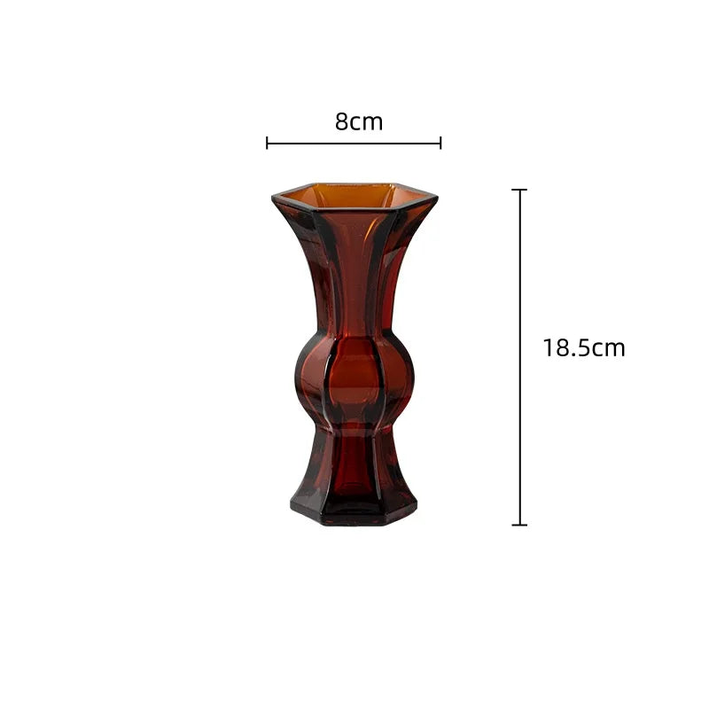 ™ Green Glass Geometry Vase Hydroponics Terrarium Home Decoration Accessory