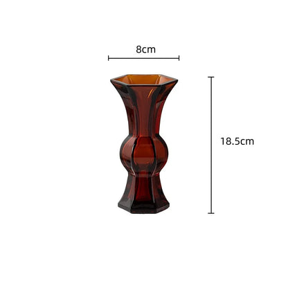 ™ Green Glass Geometry Vase Hydroponics Terrarium Home Decoration Accessory