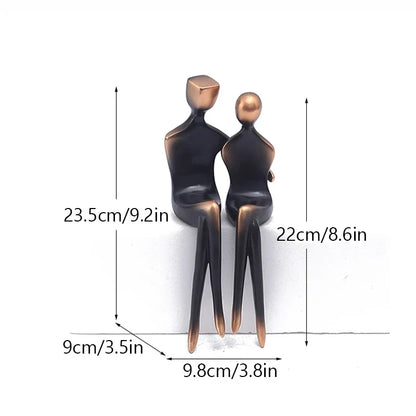 DecorBites™ Abstract Art Lover Resin Statue Decoration Valentine's Anniversary Gift