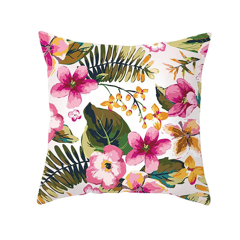 DecorBites™ Autumn Maple Leaves Pillow Cases Short Plush Cushion Cover Sofa Pillowslip