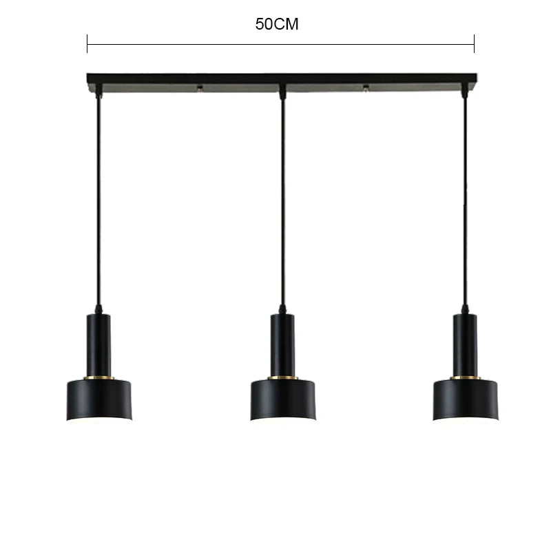 DecorBites™ Gold E27 LED Pendant Light Nordic Chandelier for Indoor Living Room & Bedroom