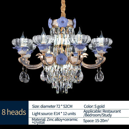 DecorBites™ Crystal Candle Chandelier for Living Room, Bedroom, and Dining Room