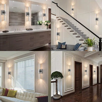 DecorBites™ Bubble Crystal LED Wall Sconces for Bathroom Dresser Living Room Bedroom Mirrors