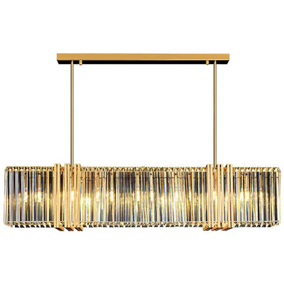 DecorBites™ Luxe E14 LED Crystal Pendant Chandelier: Elegant Dining Room Lighting