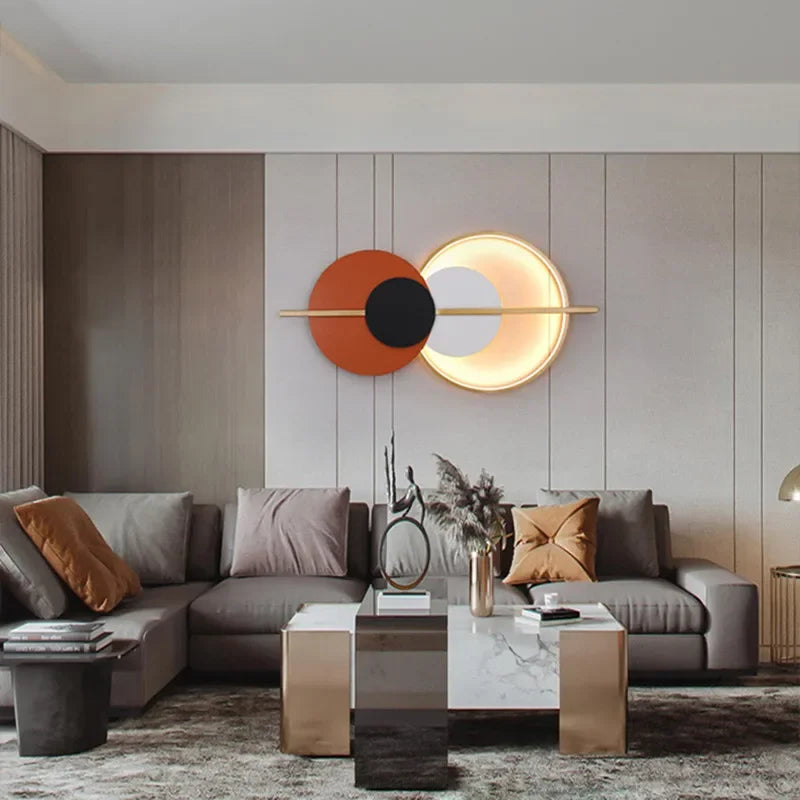 DecorBites™ Circular Sofa Luxury Wall Lamp: Simple Modern Nordic Bedroom Lighting