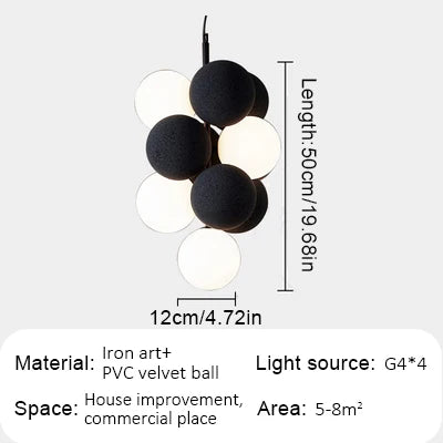 DecorBites™ Abstracta Pendant Lamp: Stylish Designer Fabric Chandelier for Home, Office, and Dining Space