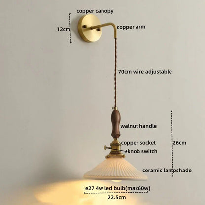 DecorBites™ Copper Ceramic LED Wall Lamps - Nordic Modern Design
