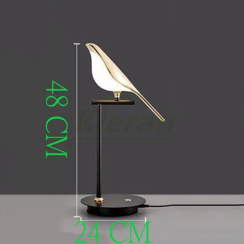 DecorBites™ Crow LED Floor Lamp - Nordic Minimalist Magpie Bird Table Light