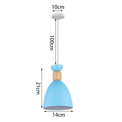 DecorBites™ Blue Nordic Pendant Lights E27 Modern Hanging Lamps for Living Dining Kitchen