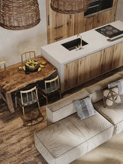 DecorBites™ Handmade Rattan Seaside Resort Pendant Lamp - Wabi Sabi Living Style