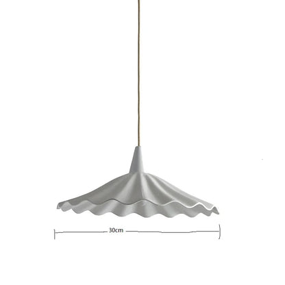DecorBites™ Copper Ceramic LED Pendant Lamp with Wood Handle for Home Decor