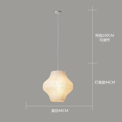 DecorBites™ Akari Rice Paper Pendant Lamp for Living Room Bedroom, LED Hanging Light