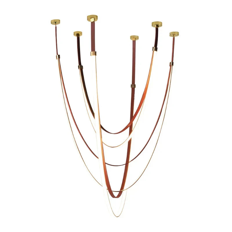 ™ LED Long Strip Chandelier for Modern Living Room and Villa