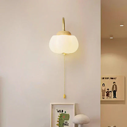 DecorBites™ Cotton LED Wall Lamps with Pull Chain Switch for Restaurant Living Room Bedroom