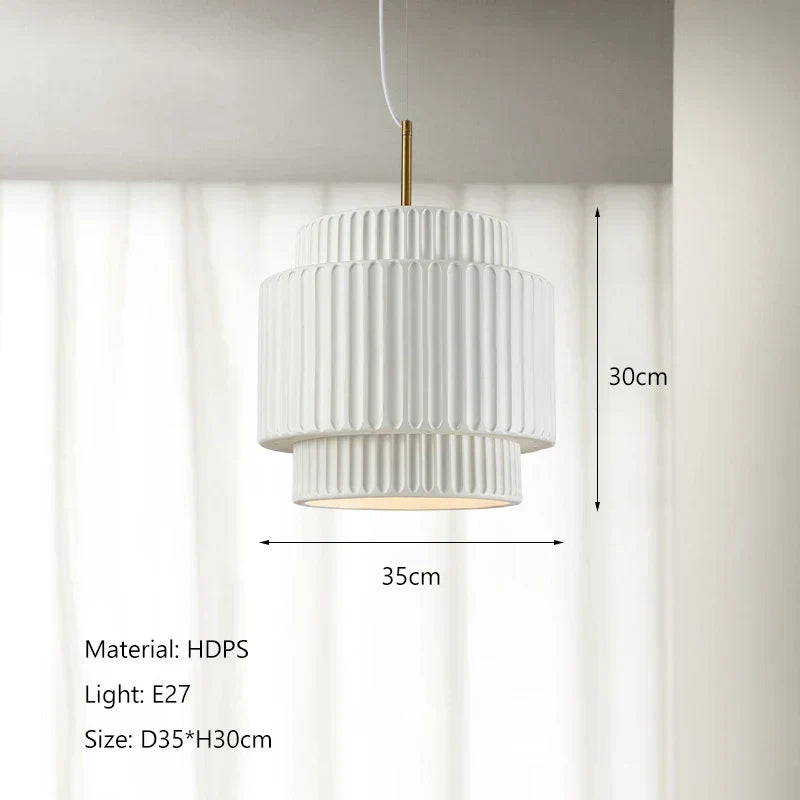 DecorBites™ Cream Wind LED Chandelier: Nordic Minimalist Wabi Sabi Style for Dining Room, Bedroom & Bar