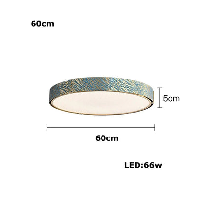 DecorBites™ Blue Copper Crystal LED Ceiling Chandelier for Dinning Room