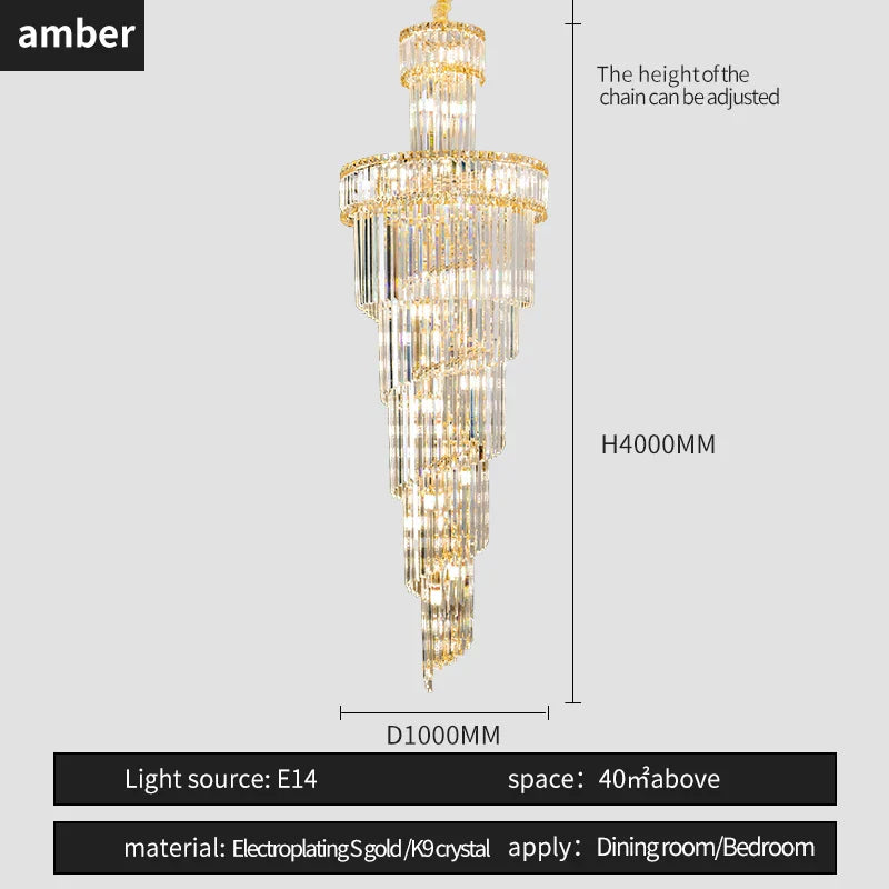 DecorBites™ Crystal Chandelier | French Simple Design for Dining Room, Living Room, and Master Bedroom
