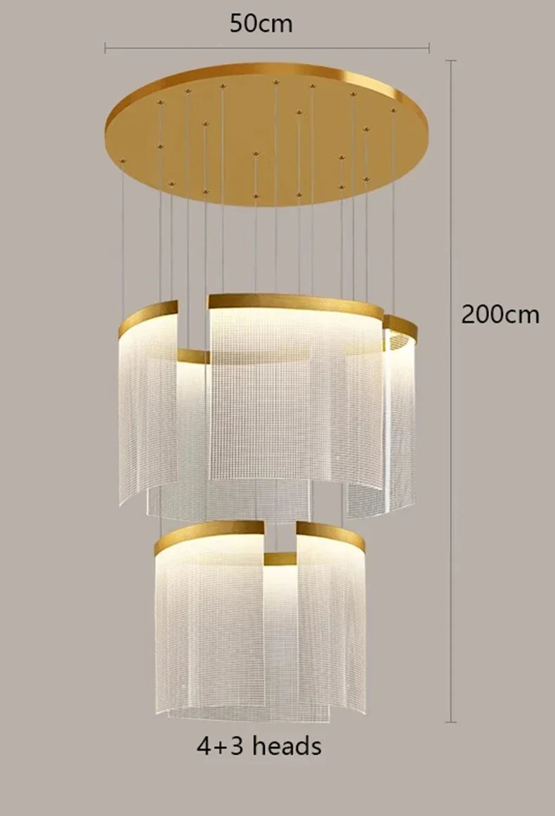 DecorBites™ Elegant LED Ceiling Chandelier for Modern Bedroom and Dining Room