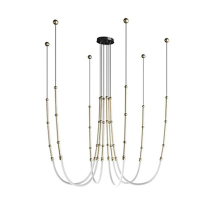 ™ Linear Creative Chandelier for Living Room Lobby, Bedroom, Hotel, Restaurant Lighting