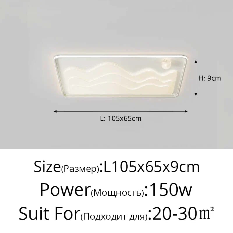 ™ LED Chandelier: Modern Lighting Fixture for Home Decor, White Lustre Lights